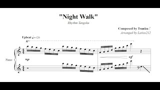 Rhythm Tengoku - Night Walk (Piano Sheet Music)