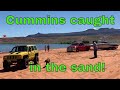 Can I Even Help Him? Cummins BURIED in the SAND!