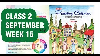 Parenting Calendar Class II September Week 15 2019