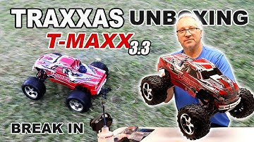Traxxas T Maxx unboxing and break in step by step