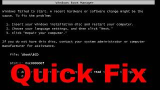 How to Fix Error Code 0xc000000f