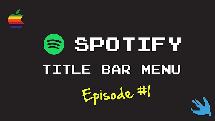 1 - Spotify Title Menu Bar in Swift