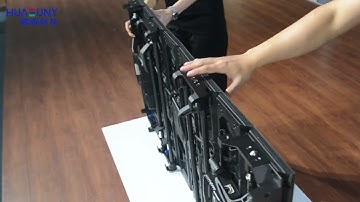 New Show Case For Foldable Flexible LED display with Carbon Fiber