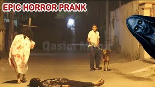 SCARY GHOST PRANK ON STRANGERS - EPIC REACTION