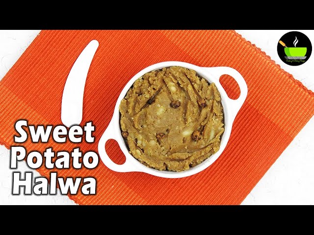 Sweet Potato Halwa Recipe | Easy Dessert | Sweet Potato With Jaggery | Sweet Potato Dessert | She Cooks