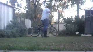 bmx ndoo stack in back yard