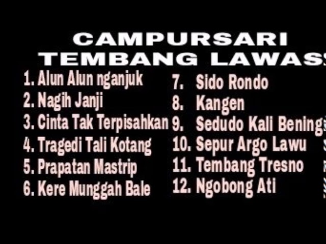 Full Album Campursari Lawas ll  Alun alun nganjuk, Nagih Janji class=
