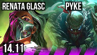 RENATA GLASC & Vayne vs PYKE & Samira (SUP) | 1/2/20, 1100+ games | NA Diamond | 14.11