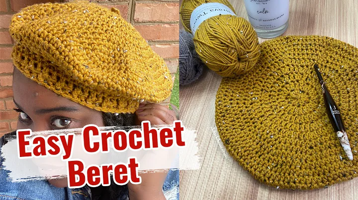 Easy Crochet Beret| Sunburst Crochet Beret| Beginner Friendly Crochet Beret