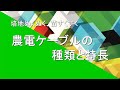 農電ケーブルの種類と特長