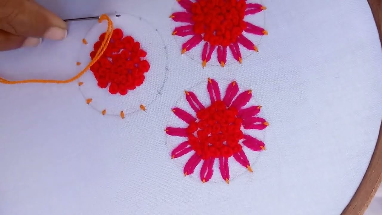 Lazy dezy tanka and Amazing hand embroidery | kadhi tanka| Easy hand embroidery kdhai
