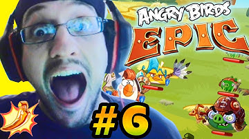 Lets Play Angry Birds EPIC PART 6: Golden Fields + Level 5 (iOS Face Cam Commentary)