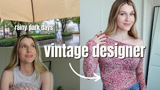 VINTAGE DESIGNER thrift haul of my dreams  life living near Disney World and rainy Florida weather