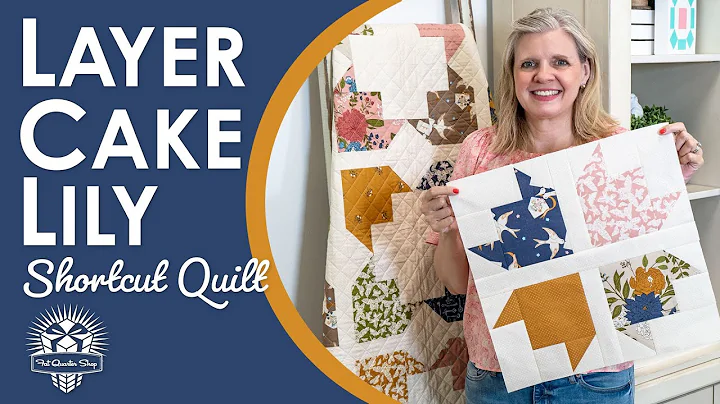 The PRETTIEST Layer Cake Quilt! Easy & Elegant Shortcut Quilt 🏵️ Layer Cake Lily 🫶 Fat Quarter Shop