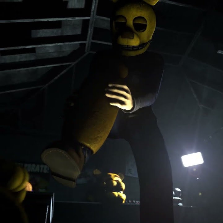 William Afton puts on Springbonnie animatronic suit