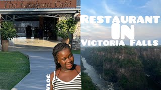 A restaurant with a Breathtaking😮‍💨 View In Victoria Falls Zimbabwe🇿🇼 #ThelookoutCafe