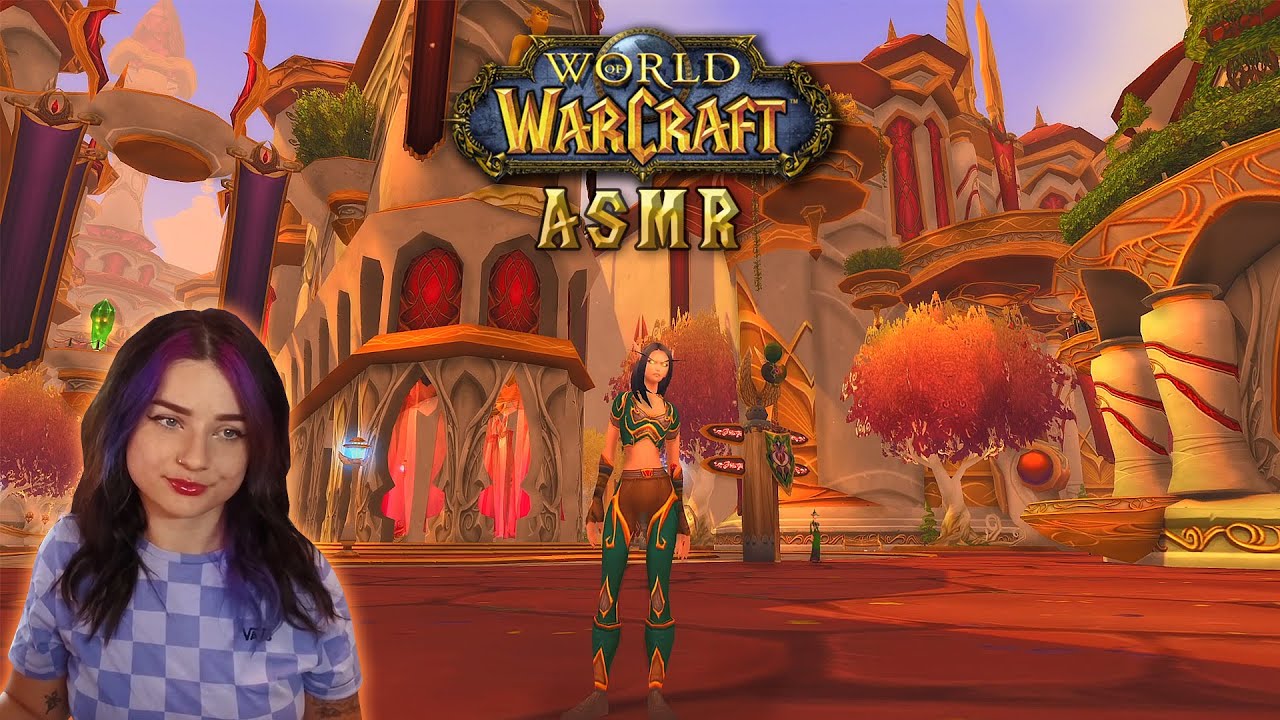 [ASMR] Exploring Silvermoon City 🍂 Classic World of Warcraft 🍂 Lore Reading, Whispering