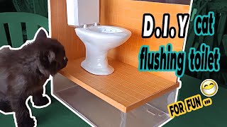 How To Make Mini Flushing Toilet | DIY