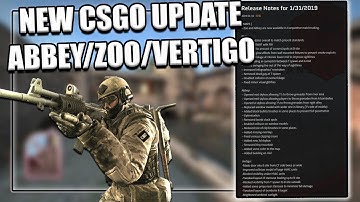 NEW CSGO UPDATE: ABBEY+ZOO IN COMPETITIVE + VERTIGO UPDATES!