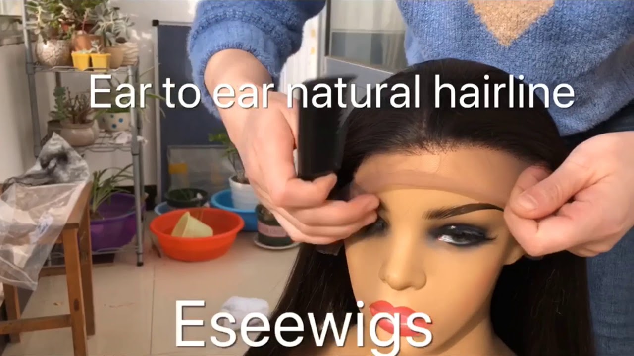 Fake Scalp PU silk base lace front wig