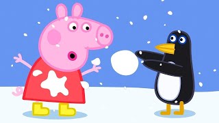 peppa pig official channel peppa pig plays with penguins at the south pole