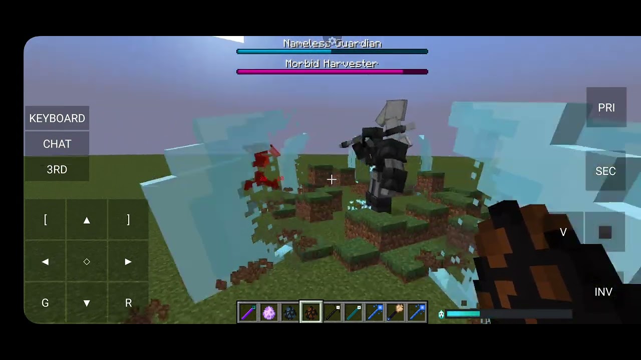 Nameless Guardian vs Morbid Harvester | Minecraft Mob Battle #minecraft #mods #mobbattle