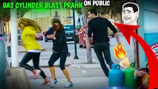 Fake Gas Cylinder Prank On Public Funny Reaction || gas cylinder prank || cylinder prank 🔥🔥