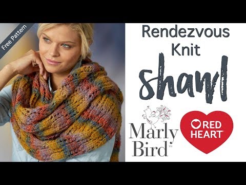 How to Make Easy Lace Rendezvous Knit Shawl