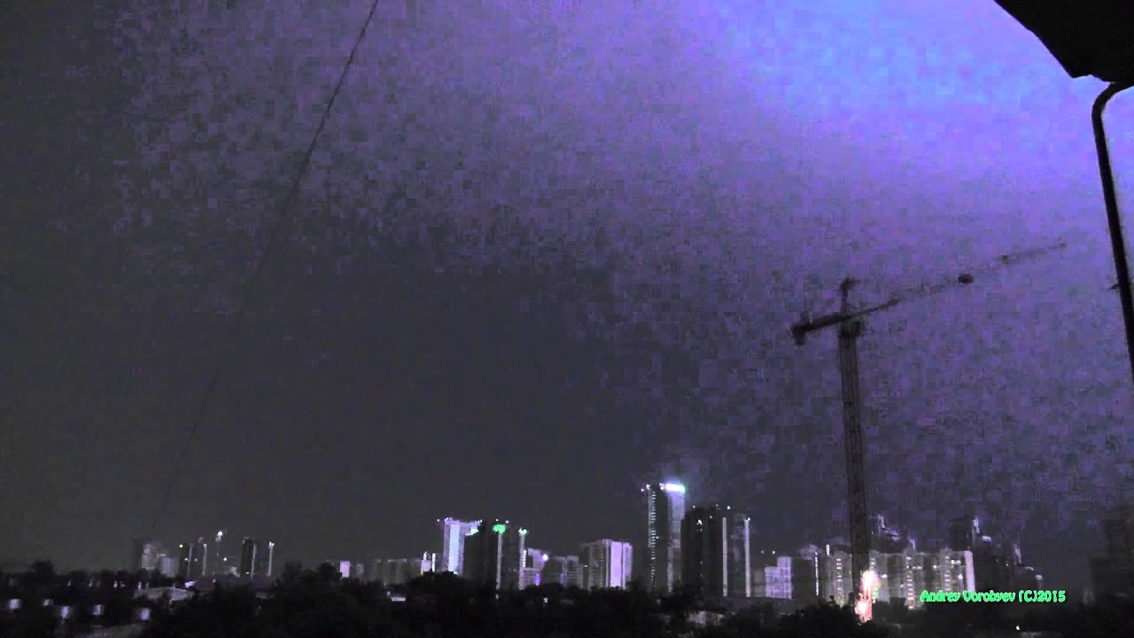 Moscow night thunderstrom May 29, 2015