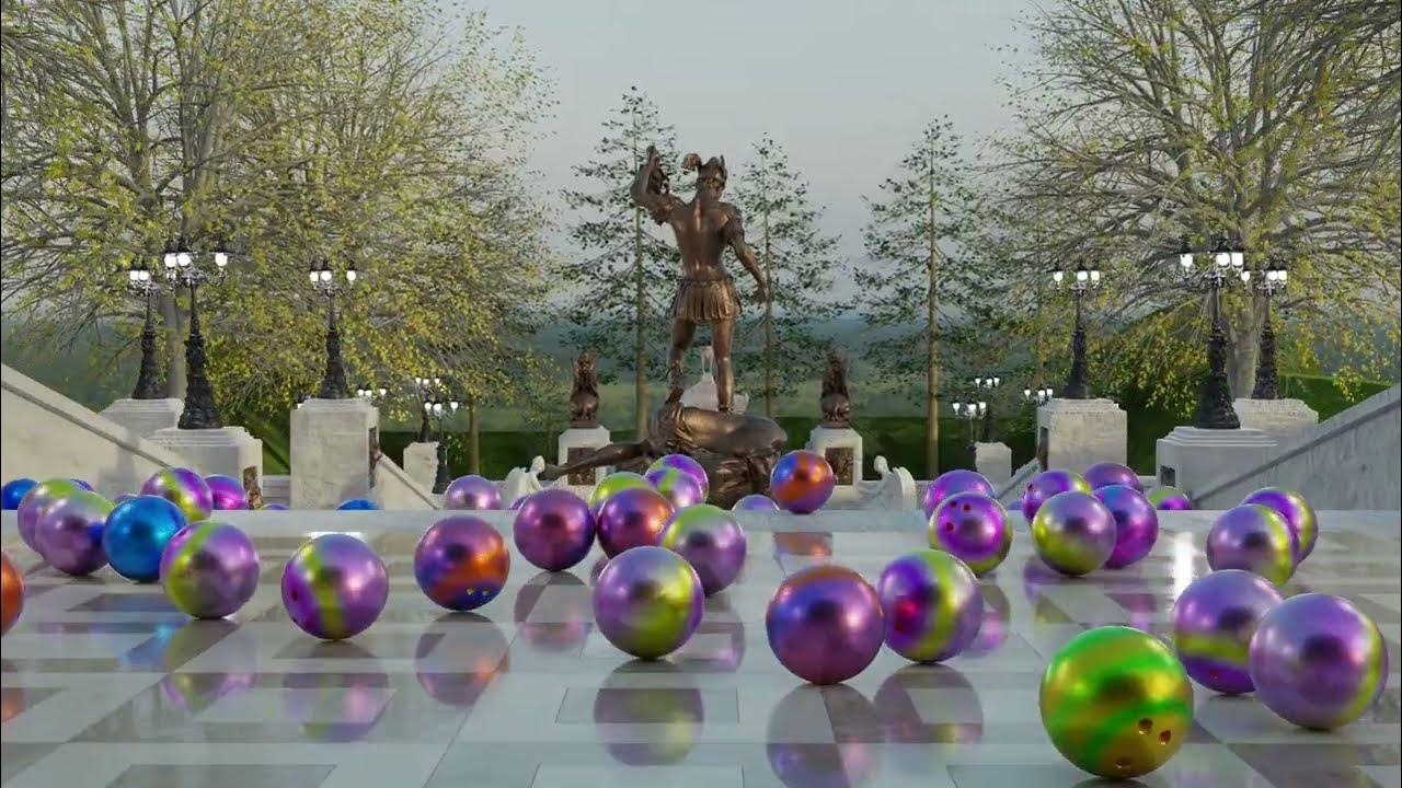 Blender Bowling Ball Rigid Body Test Output YouTube