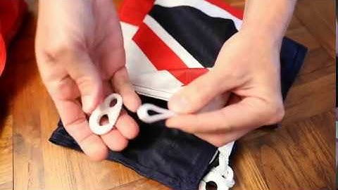How To Attach Sister Clips To A Flag - Too Easy