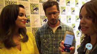 Andy Samberg and Melissa Fumero interview SDCC 2019