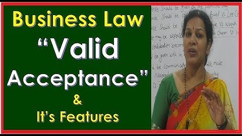 "Valid Acceptance - It