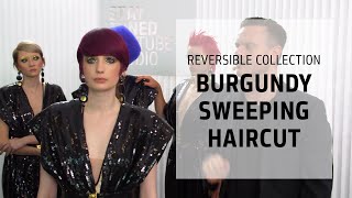 Burgundy Sweeping Haircut | Artist Session Inspiration Series | Goldwell Education Plus