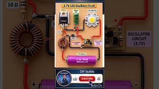 3.7V led oscillator circuit 🤗 #trending #tech #accircuits #techtech #shortsfeed #phototransistor
