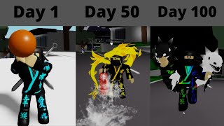100 Days as a Ninja in Roblox Brookhaven