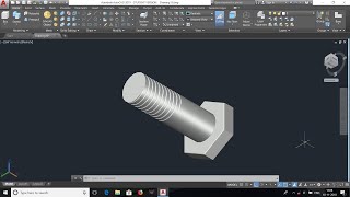 How to make a 3D BOLT on AutoCAD