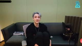 BangChan watching "Stray Kids "ODDINARY" Trailer "