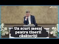 Sorin Negrea: Un scurt mesaj pentru tinerii căsătoriți