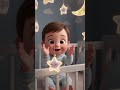 Adorable Baby Playing in Bed with Glowing Stars ✨ 3D Baby Video #babybunny #babyboo #goodbaby