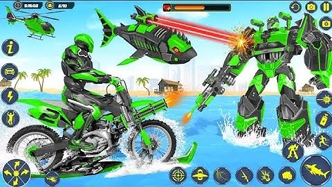 Flying Shark Robot Games-Android Gameplay #rekomendasivideo