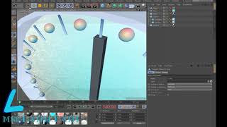 Tutorial Cinema 4D The rapid creation of analog clock and simple animating arrows