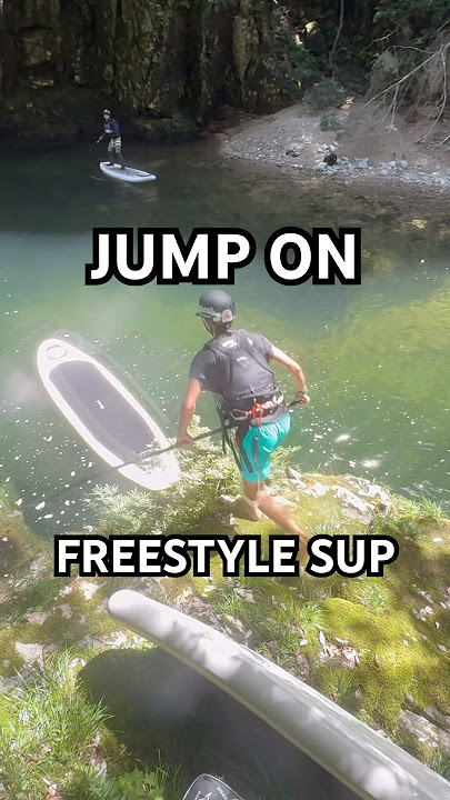広島 三段峡でフリースタイルSUP 【ダッシュオン】 #sup #freestylesup #shorts