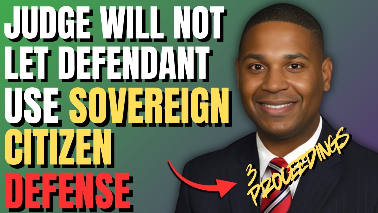 Judge COMPLETELY Rejects Sovereign Citizen's Argument?
