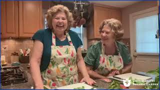 Spring Recipes: Sugar Snap Pea Salad and Rhubarb Custard Cake (Online Cooking Demo)