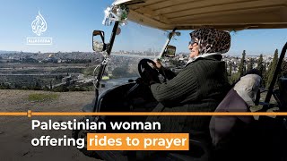 Elderly Palestinian woman offers Al-Aqsa worshippers rides to prayers