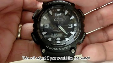 AQ-S810W - Adjusting Watch Settings Including Daylight Saving Time