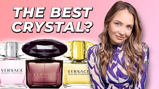 Versace Crystal Perfumes Compared Crystal Noir, Yellow Diamond, Bright Crystal