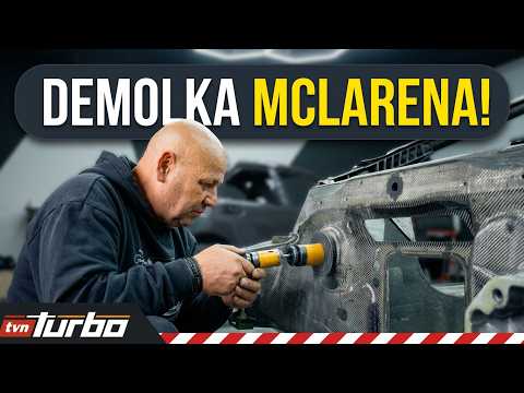 Duda destroys a McLaren monocoque to take samples! | Polish supercar