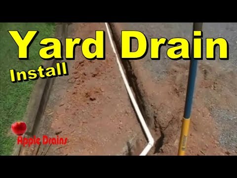 How To Solve Backyard Water French Drain Rainwater Drainage French Drain Rainwater Drainage